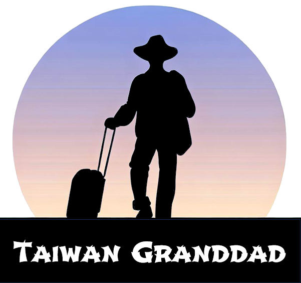 Taiwan Granddad — a traveller with a hat and suitcase